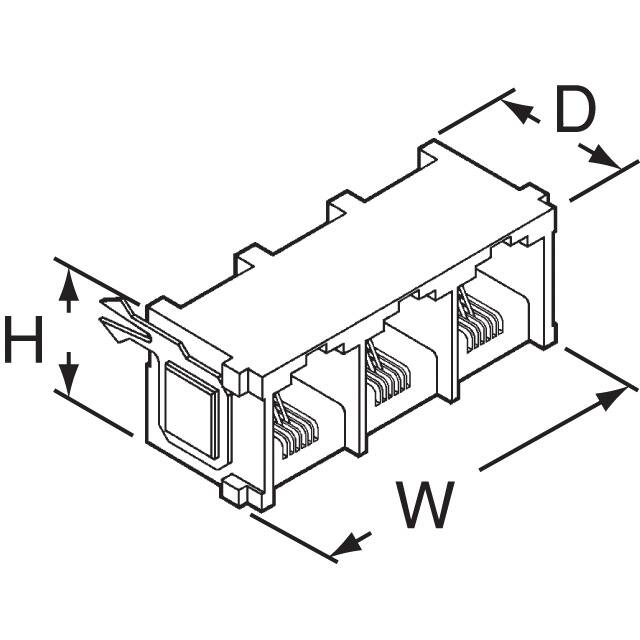 TM2RE-1812(50) Hirose Electric Co Ltd  Modular Connector Jacks